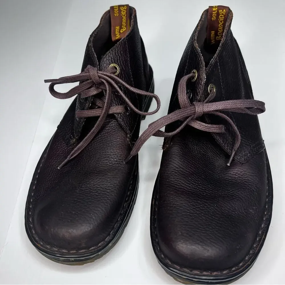 Dr Martens Sussex Industrial Brown Leather Chukka Boots Slip Resistant | Men’s 9
